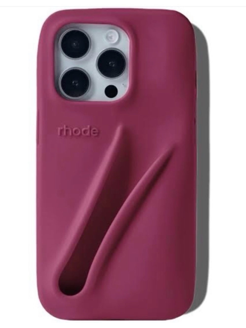 RHODE iPhone 14 Pro Silicone Phone Case in Rasberry Jelly